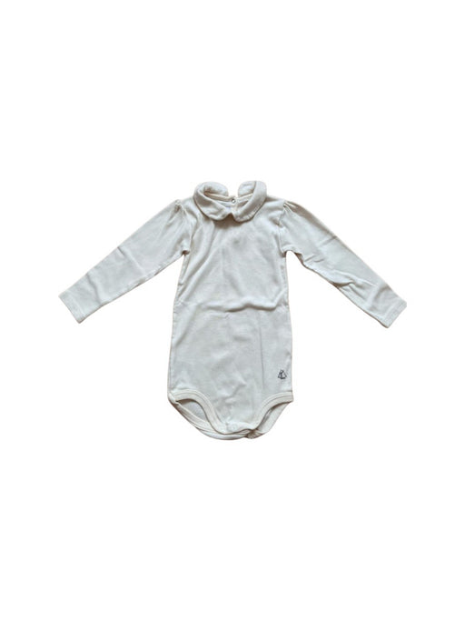 A White Long Sleeve Bodysuits from Petit Bateau in size 18-24M for neutral. (Front View)