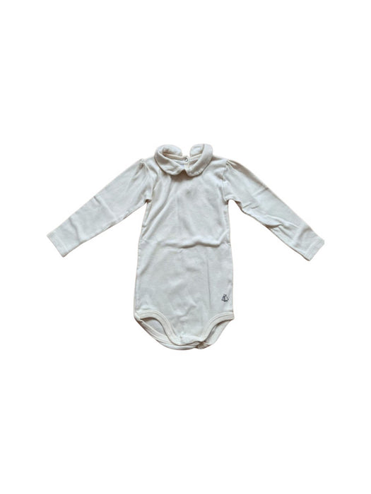 A White Long Sleeve Bodysuits from Petit Bateau in size 18-24M for neutral. (Front View)
