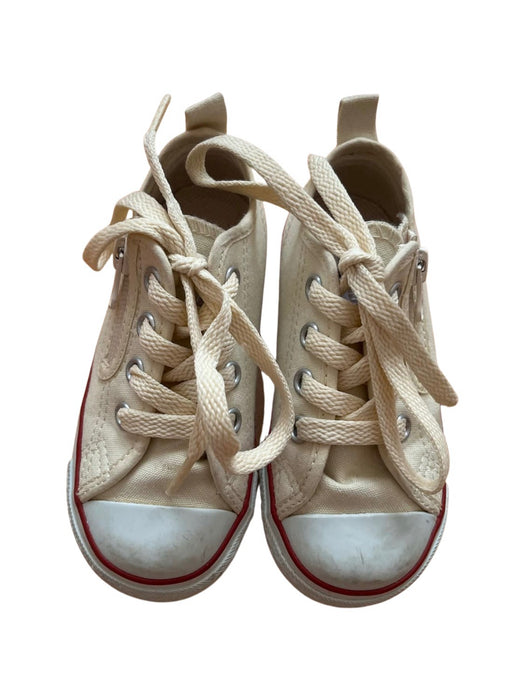 A Beige Sneakers from Converse in size 3T for neutral. (Front View)