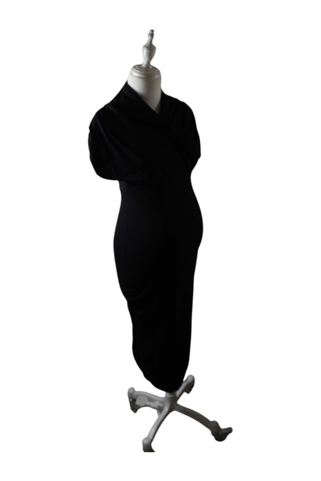 A Black Long Sleeve Dresses from Isabella Oliver in size S for maternity. (Front View)