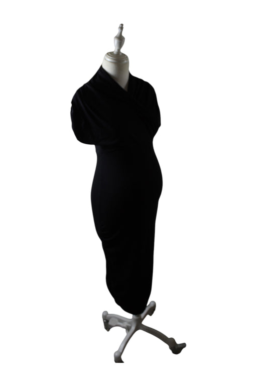 A Black Long Sleeve Dresses from Isabella Oliver in size S for maternity. (Front View)