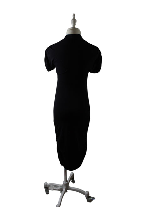 A Black Long Sleeve Dresses from Isabella Oliver in size S for maternity. (Back View)