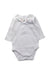 A White Long Sleeve Bodysuits from Jacadi in size 0-3M for neutral. (Front View)