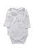 A White Long Sleeve Bodysuits from Jacadi in size 0-3M for neutral. (Back View)