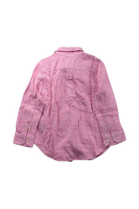 A Pink Long Sleeve Shirts from Ralph Lauren in size 4T for boy. (Back View)