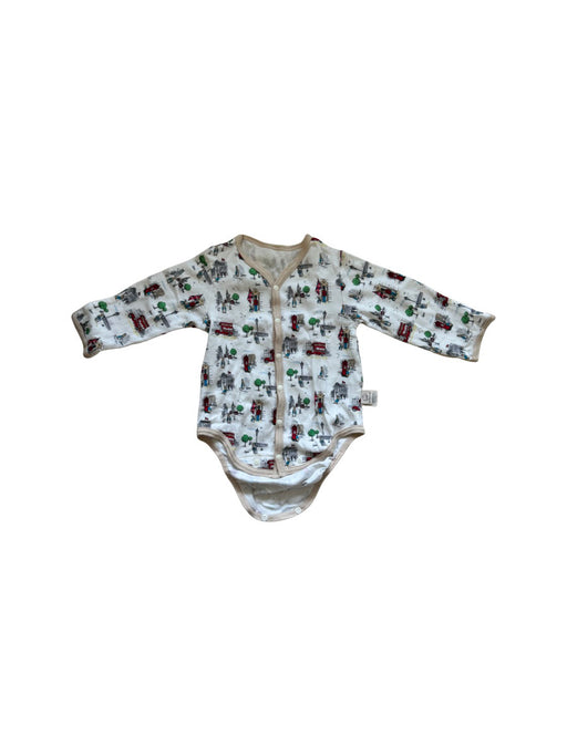 A White Long Sleeve Bodysuits from Primeval in size 6-12M for neutral. (Front View)