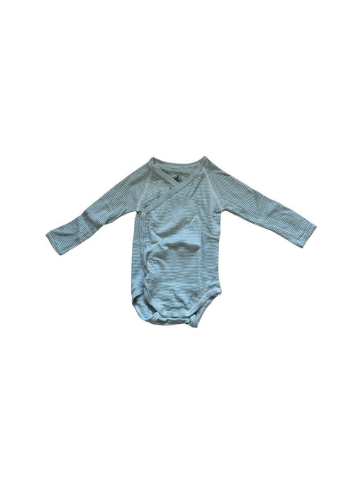 A Blue Long Sleeve Bodysuits from Petit Bateau in size 6-12M for neutral. (Front View)