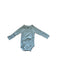 A Blue Long Sleeve Bodysuits from Petit Bateau in size 6-12M for neutral. (Front View)