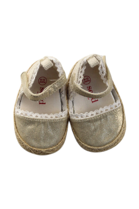 A Beige Espadrilles from Seed in size 3-6M for girl. (Front View)
