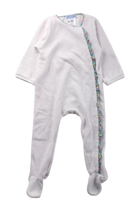 A White Onesies from Jacadi in size 12-18M for neutral. (Front View)