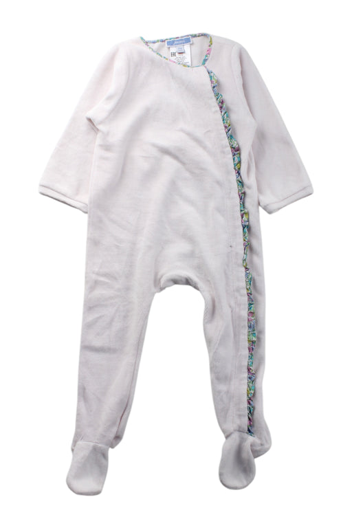 A White Onesies from Jacadi in size 12-18M for neutral. (Front View)