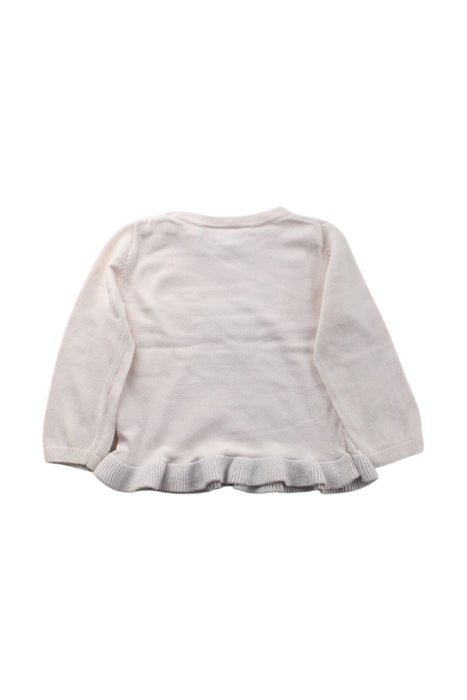 A Ivory Knit Sweaters from The Little White Company in size 3-6M for girl. (Back View)