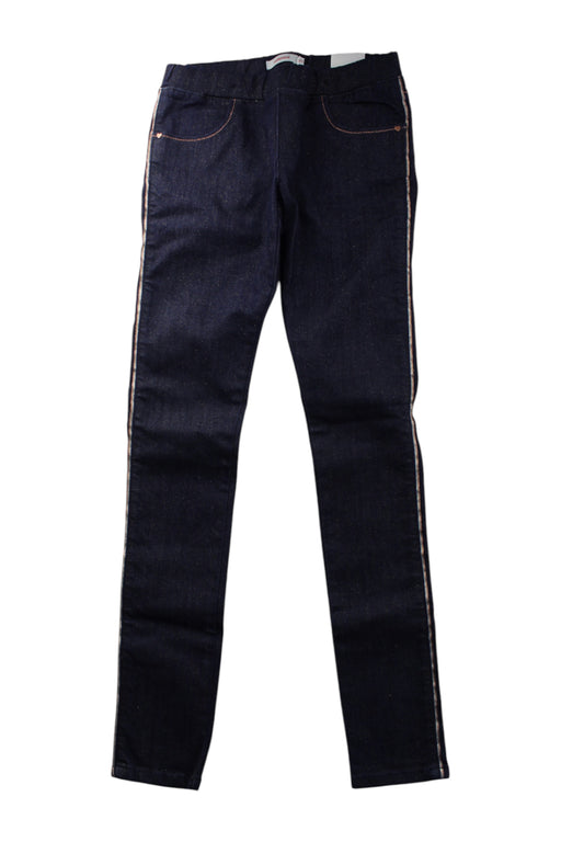 A Navy Jeans from Catimini in size 12Y for girl. (Front View)