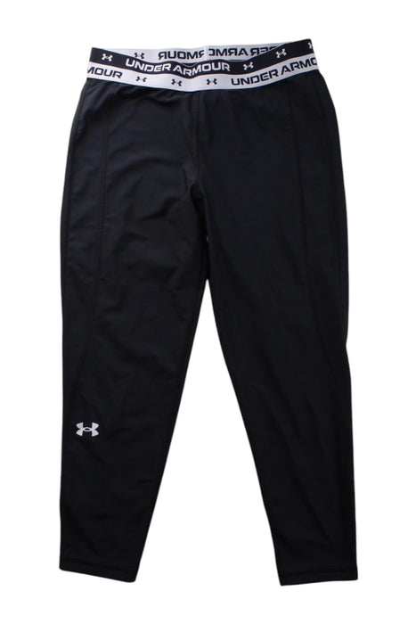 A Black Active Pants from Under Armour in size 14Y for neutral. (Front View)