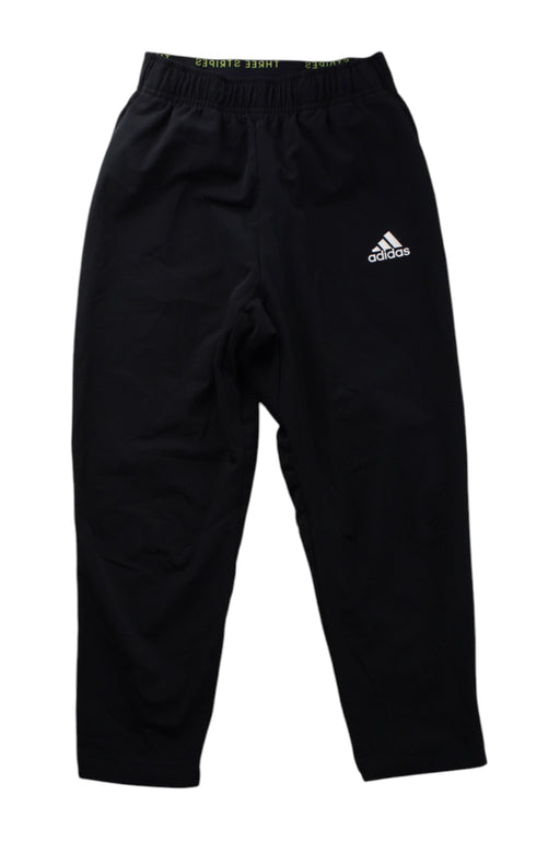 A Black Active Pants from Adidas in size 8Y for neutral. (Front View)