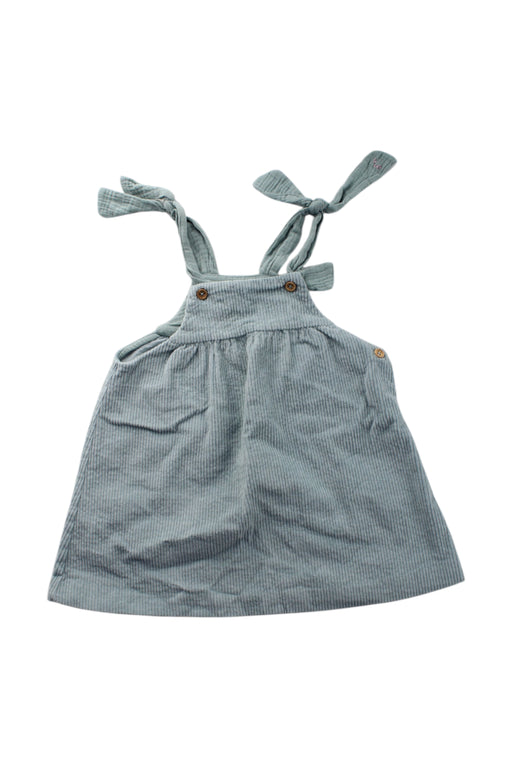 A Teal Overall Dresses from Nanos in size 2T for girl. (Front View)