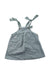 A Teal Overall Dresses from Nanos in size 2T for girl. (Front View)