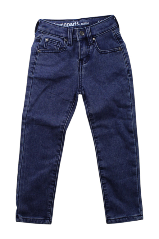 A Blue Jeans from Eleven Paris in size 4T for neutral. (Front View)