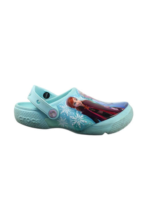 A Multicolour Slip Ons from Crocs in size 7Y for girl. (Front View)