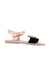 A Pink Sandals from Mini Melissa in size 6T for neutral. (Front View)