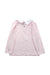 A Pink Long Sleeve Tops from Jacadi in size 4T for girl. (Back View)