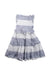 A Blue Sleeveless Dresses from Nicholas & Bears in size 4T for girl. (Back View)