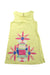 A Yellow Sleeveless Dresses from Tea in size 5T for girl. (Front View)