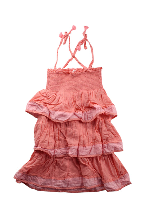 A Pink Sleeveless Dresses from Zimmermann in size 4T for girl. (Back View)
