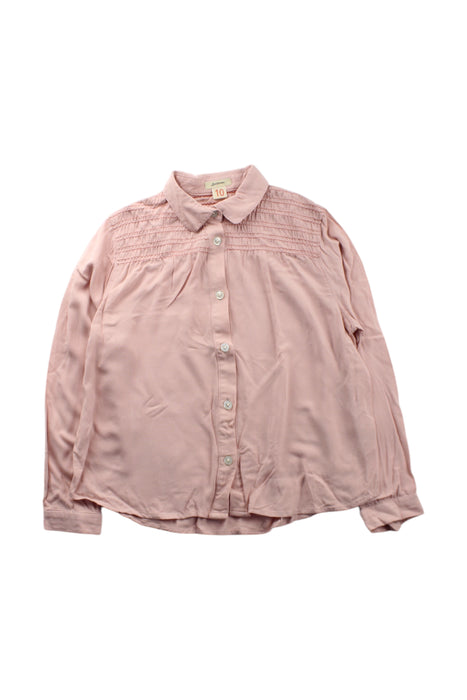 A Beige Long Sleeve Shirts from Bellerose in size 10Y for neutral. (Front View)