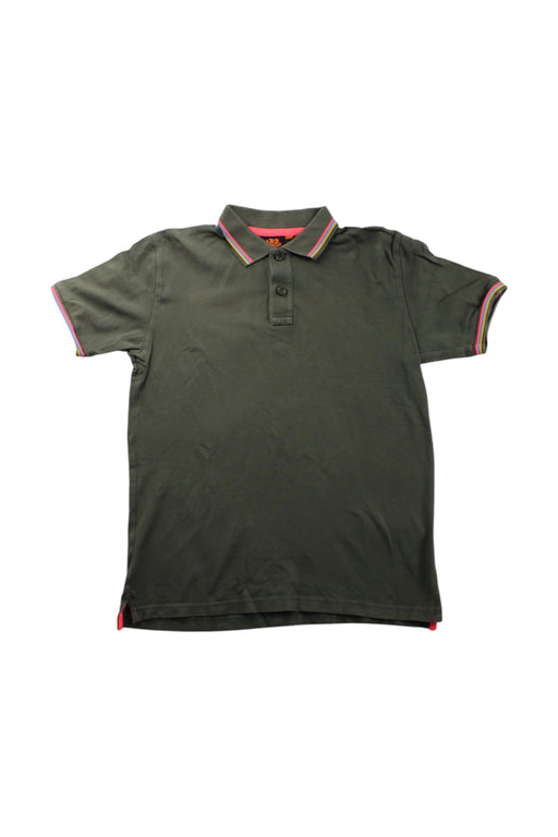A Green Short Sleeve Polos from Sundek in size 10Y for neutral. (Front View)