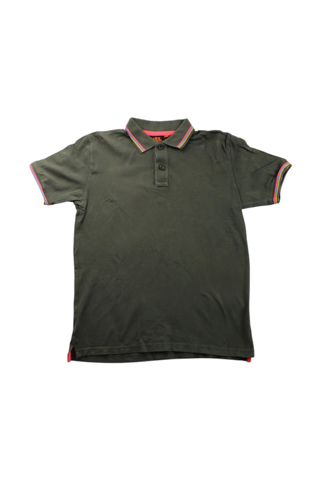 A Green Short Sleeve Polos from Sundek in size 10Y for neutral. (Front View)
