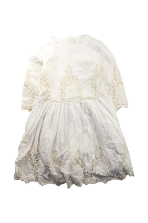 A White Long Sleeve Dresses from Carrément Beau in size 8Y for girl. (Front View)