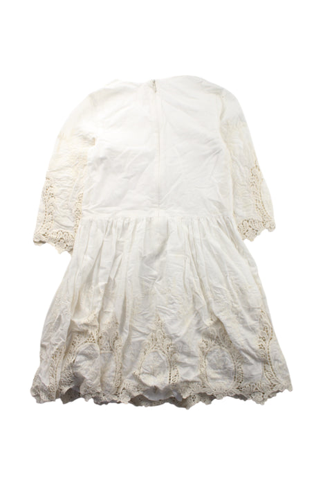 A White Long Sleeve Dresses from Carrément Beau in size 8Y for girl. (Back View)
