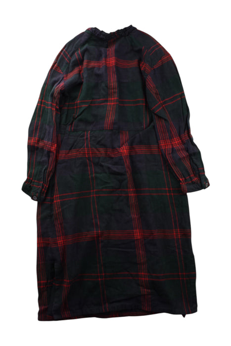 A Blue Long Sleeve Dresses from Bellerose in size 8Y for girl. (Back View)