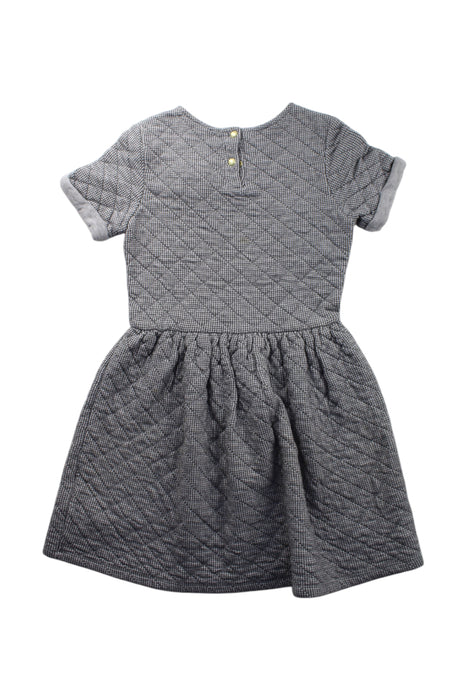 A Grey Short Sleeve Dresses from Petit Bateau in size 10Y for girl. (Back View)