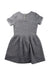 A Grey Short Sleeve Dresses from Petit Bateau in size 10Y for girl. (Back View)