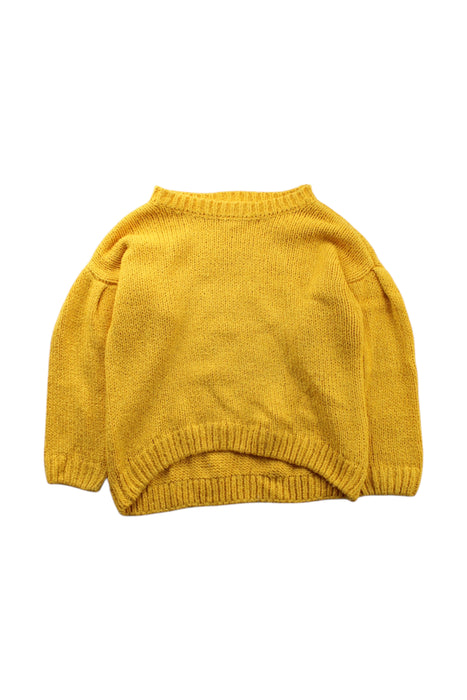 A Yellow Knit Sweaters from Seed in size 3T for neutral. (Front View)