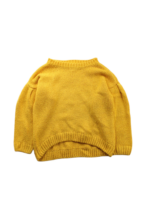 A Yellow Knit Sweaters from Seed in size 3T for neutral. (Front View)