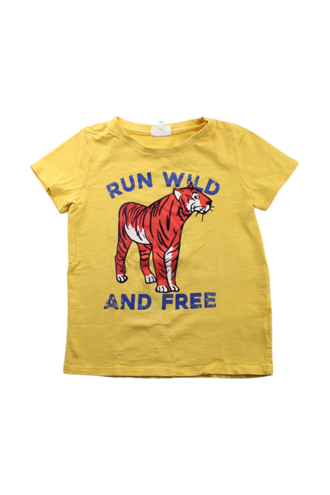 A Yellow Short Sleeve T Shirts from Seed in size 5T for neutral. (Front View)