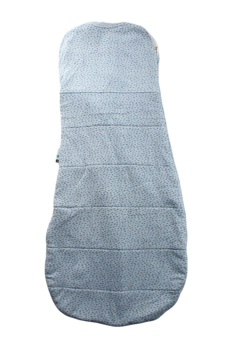 A Blue Sleepsacs from ErgoPouch in size 3-6M for neutral. (Back View)