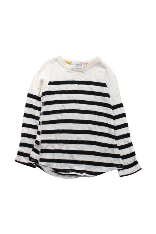 A Black Long Sleeve T Shirts from Snidel Girl in size 2T for girl. (Front View)