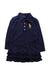 A Navy Long Sleeve Dresses from Ralph Lauren in size 3T for girl. (Front View)