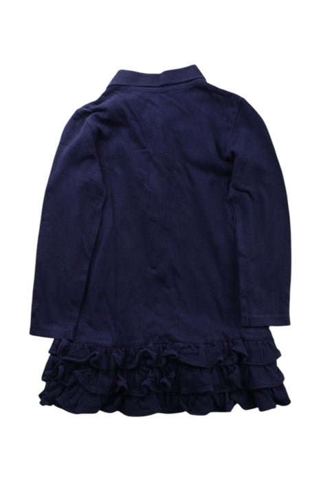 A Navy Long Sleeve Dresses from Ralph Lauren in size 3T for girl. (Back View)