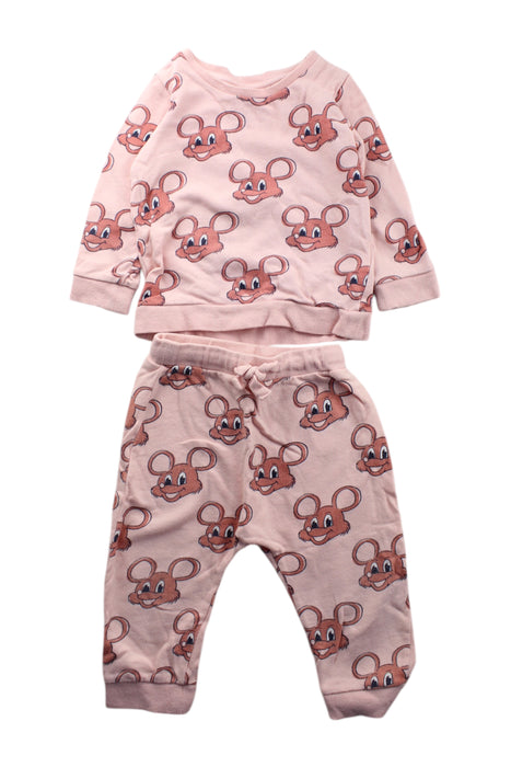 A Pink Pants Sets from Seed in size 12-18M for neutral. (Front View)