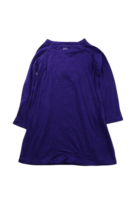 A Purple Long Sleeve Dresses from Rykiel Enfant in size 2T for girl. (Back View)