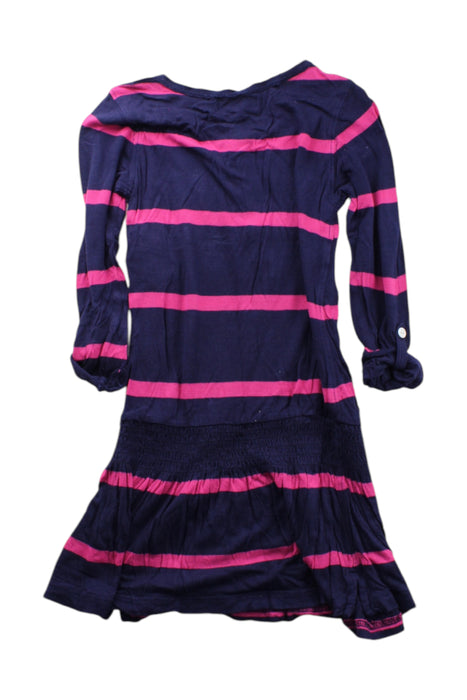 A Navy Long Sleeve Dresses from Ralph Lauren in size 3T for girl. (Back View)