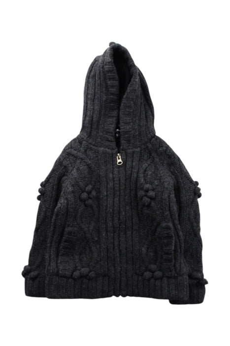 A Grey Hooded Sweatshirts from DKNY in size 3T for neutral. (Front View)