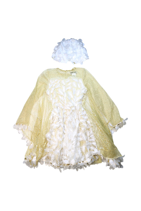 A White Halloween Costumes from Chasing Fireflies in size 8Y for girl. (Back View)