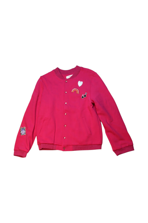 A Pink Buttoned Sweatshirts from Catimini in size 8Y for girl. (Front View)