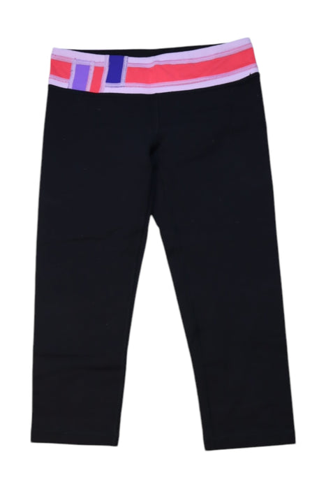 A Black Leggings from Ivivva in size 10Y for girl. (Front View)